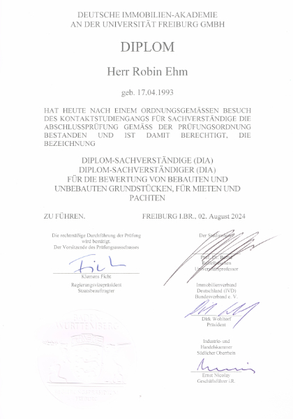 Diplom Sachverständiger